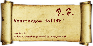 Vesztergom Holló névjegykártya
